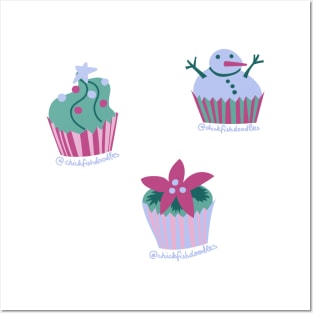 Holiday Cupcakes Posters and Art